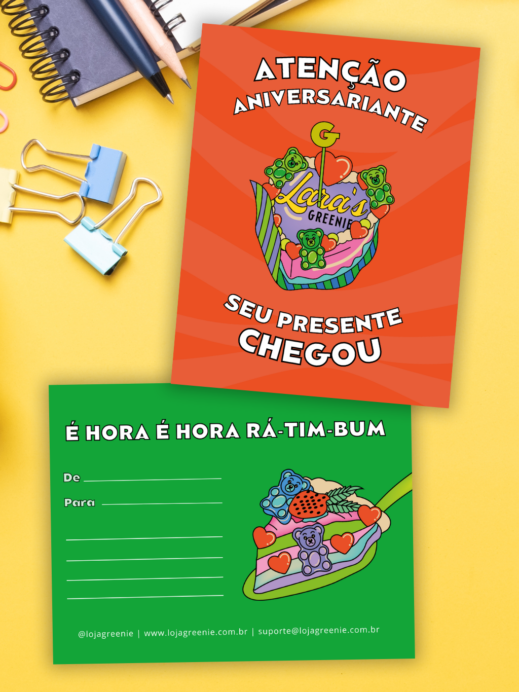 Cartão Aniversário GREENIE®